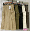 Casual A-Line Mid-Length Solid Color Pocket Cargo Skirts